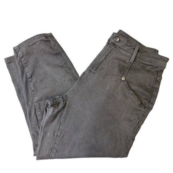 Helmut Lang Slouchy Skinny Pants Gray Cropped Women's sz 27 - Picture 4 of 16